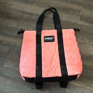 Justice Quilted‎ Sports Bag Backpack Duffle Duffel Gymnastics  Pink and Black